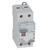 Выключатель дифференциальный (УЗО) DX3-ID 2п 80А 30мА тип AC | код. 411507 |  Legrand